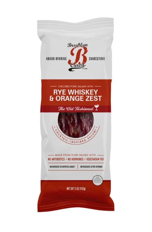 Salami Chub, Rye Whiskey & Orange (Old Fashioned)  12/5oz