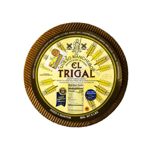 Manchego, RAW Milk, El Trigal 8 month  ~6#   $/#