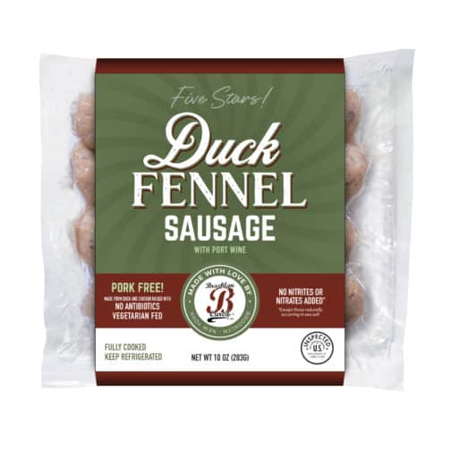 Sausage, Duck Fennel  8/12oz