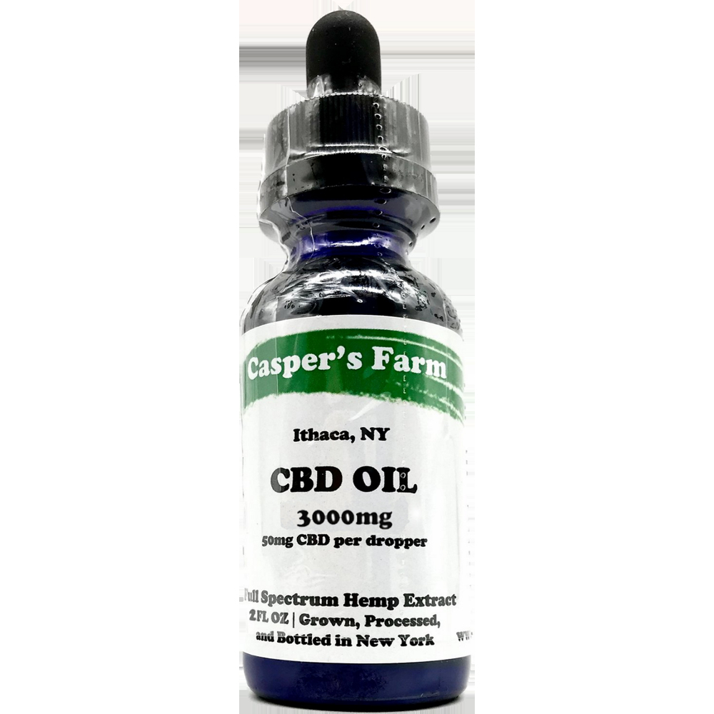 CBD Oil, Casper’s Farm, Organic 12/3000mg