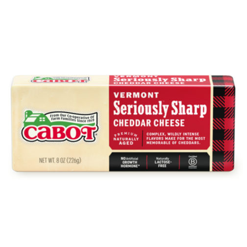 Cheddar, White, Seriously Sharp 12/8oz