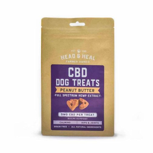 CBD Dog Treats, Gluten Free Peanut Butter, 5mg, 12/30 ct