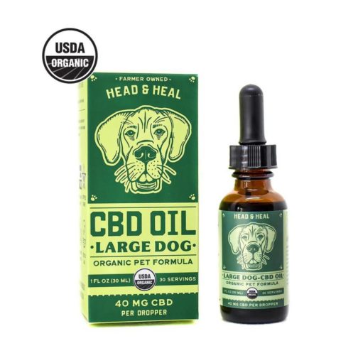 Large Dog CBD Oil, Organic 1200mg, 12/1oz