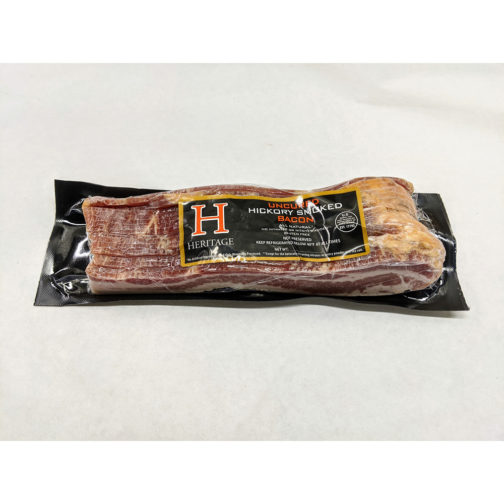 Bacon, Hickory Smoked, Heritage Berkshire ~1# $/#