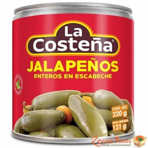 Jalapenos, Whole, Escabeche Style Canned 6/#10