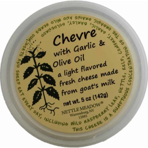 Chevre, Garlic & Olive Oil, Nettle Meadow 8/5oz.