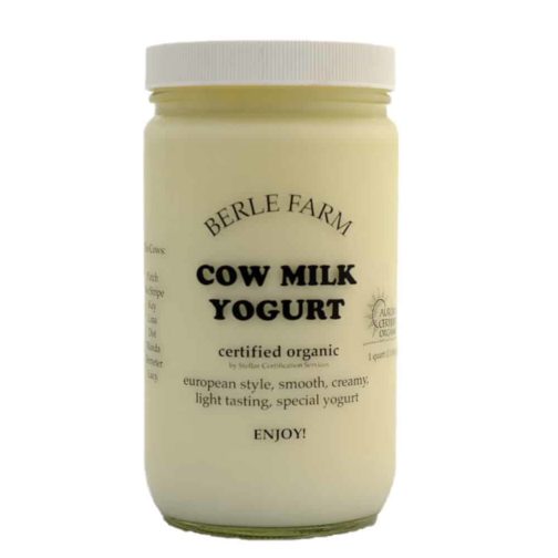 Yogurt, Plain, Berle Farm, Glass Jar 32oz