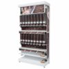 BULKshop™ Gondola, 95" w/ 2 Rows of Dispensers (18), 2 catch trays and 6 scoop bins