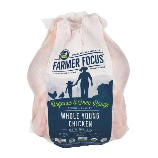 Chicken, Whole, Organic, SINGLE ~3.25# $/#