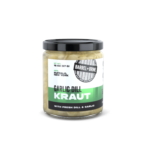 Sauerkraut, Garlic & Dill  6/16oz