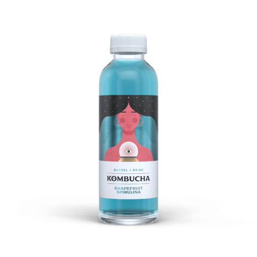 Kombucha, Spirulina Grapefruit  12/14oz