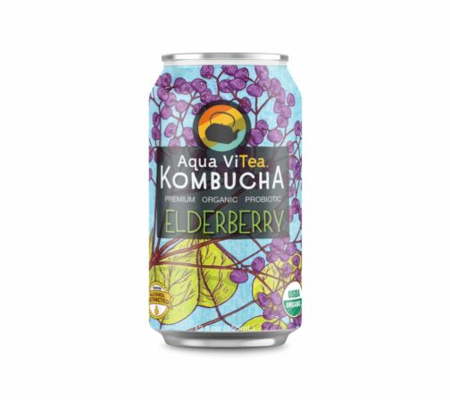 Kombucha, Elderberry, Cans  12/12oz