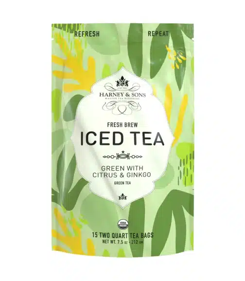Iced Tea, Bags, Organic Green Citrus & Ginkgo  15ct