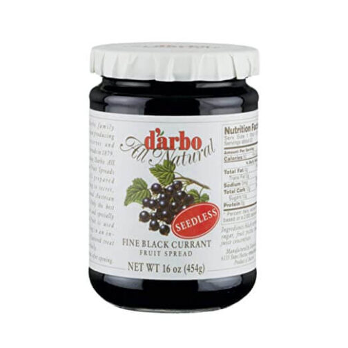 Black Currant Preserves, D'arbo   6/16oz
