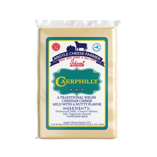 Cheese, Welsh Cheddar (Caerphilly) 12/~8oz