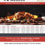 Preorder Turkeys now!